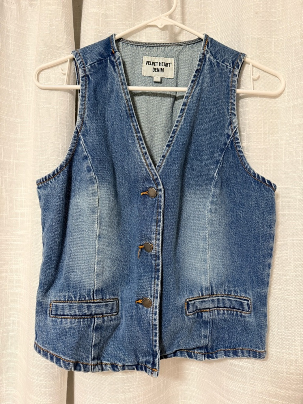 Velvet Heart Light Blue Denim Vest